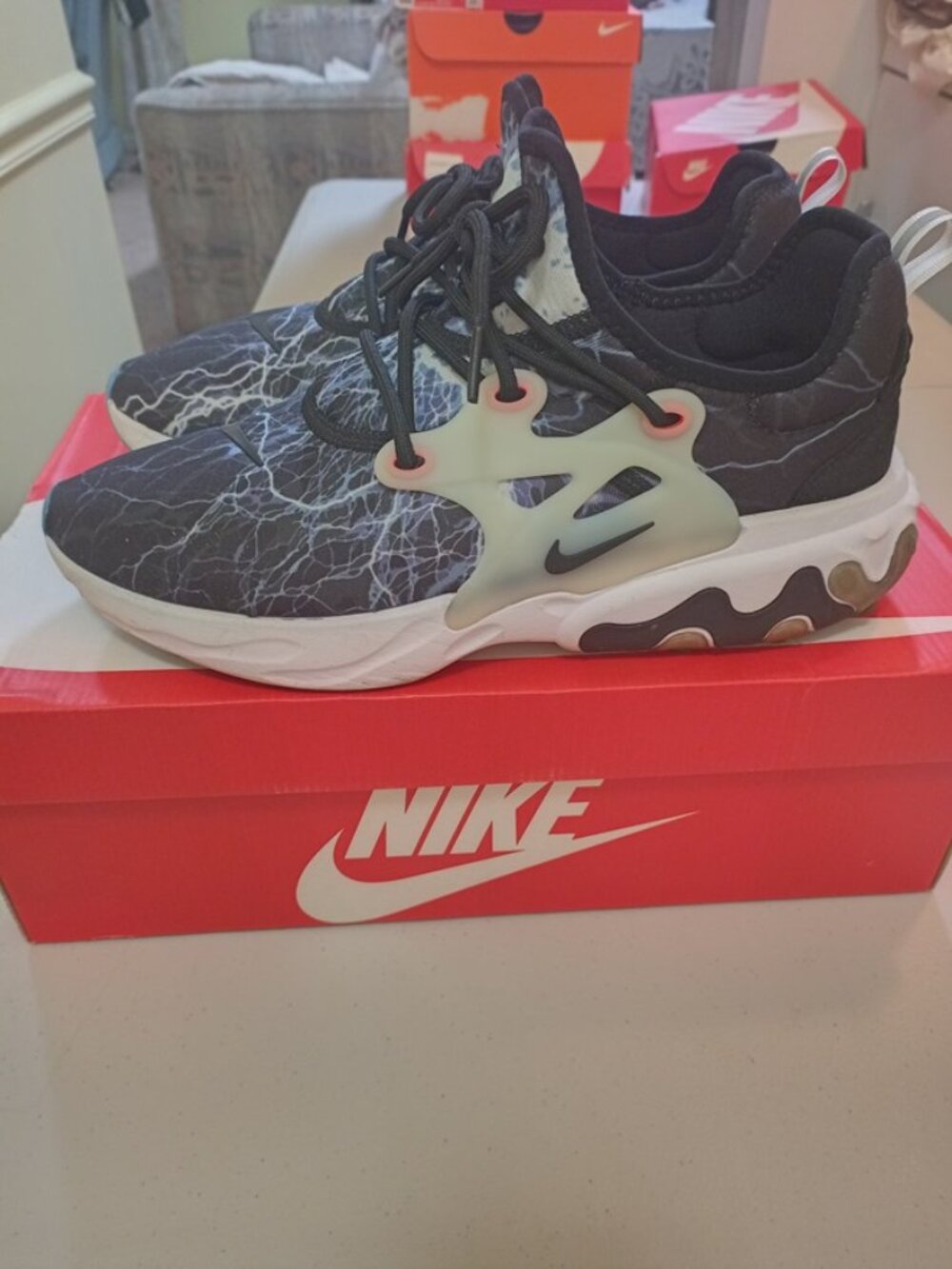 Size 10.5 Nike React Presto OG Box Trouble At Home av2605 006 EUC
